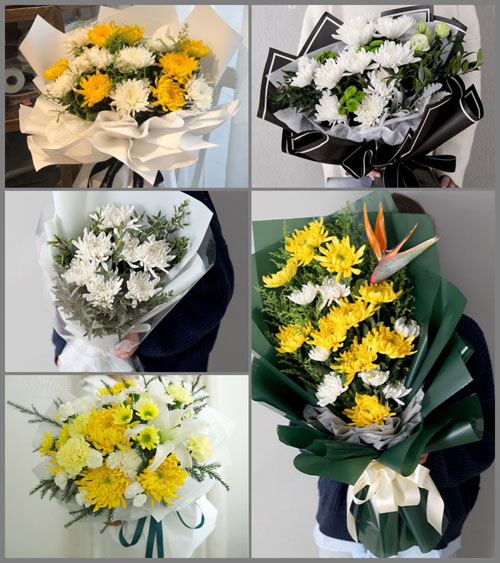 安徽合肥市肥西县桃花镇染坊社区白事花束代送